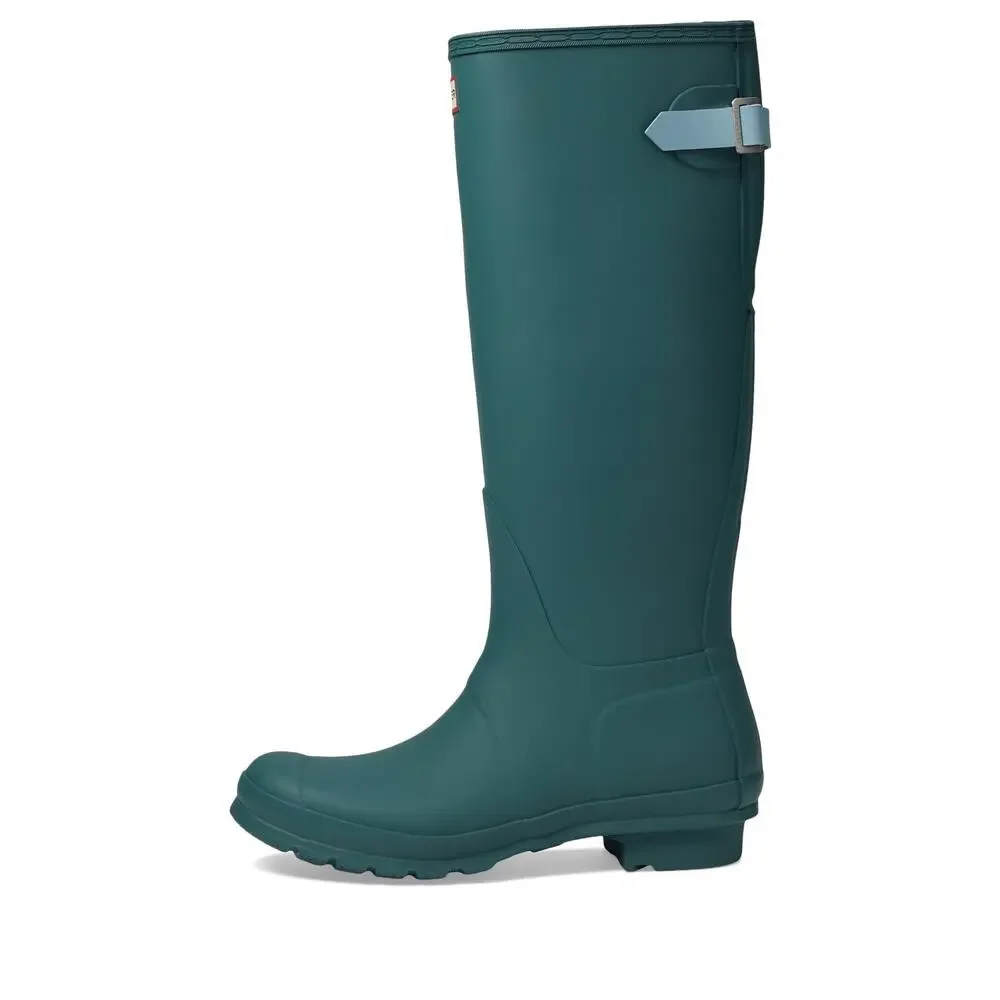 Hunter Original Tall Women's Rain Boots Teal Tempo/Shifting Blue 9 M - Picture 3 of 5